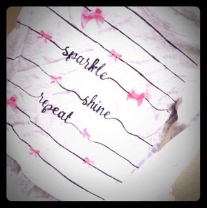 Long sleeve girls ruffled tee